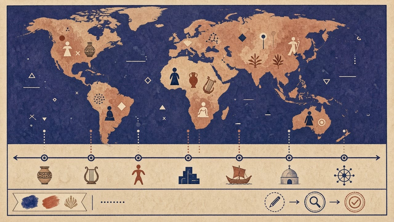 Opening: unified map and timeline
